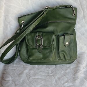 Green Leather Shoulder Bag
